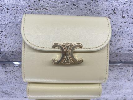 CELINE【入手困難】可愛い ★TRIOMPHE SMALL FLAP WALLET★ 全色